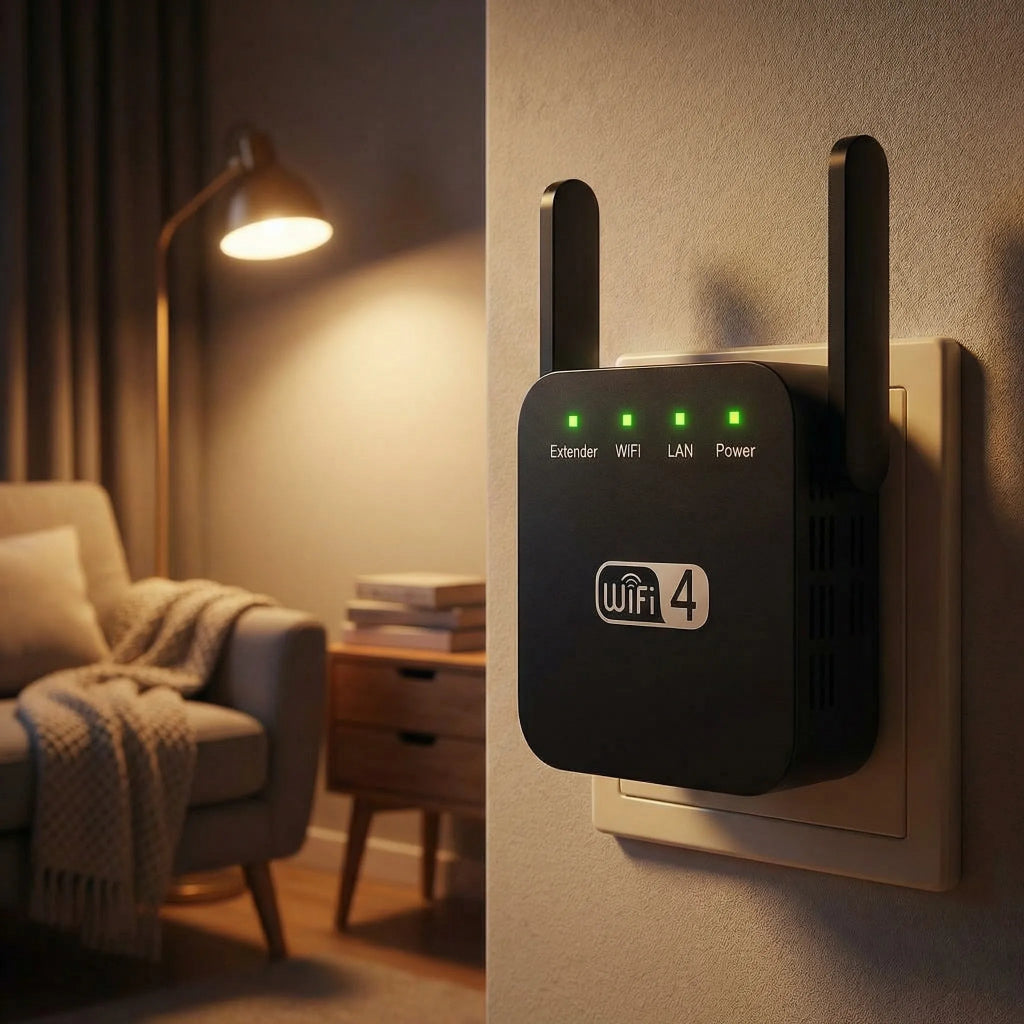 Repetidor de Sinal Wi-Fi Dual Band com Conexão Mesh