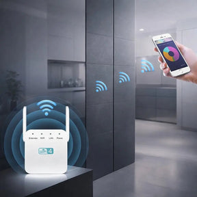 Repetidor de Sinal Wi-Fi Dual Band com Conexão Mesh