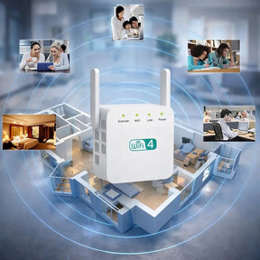 Repetidor de Sinal Wi-Fi Dual Band com Conexão Mesh