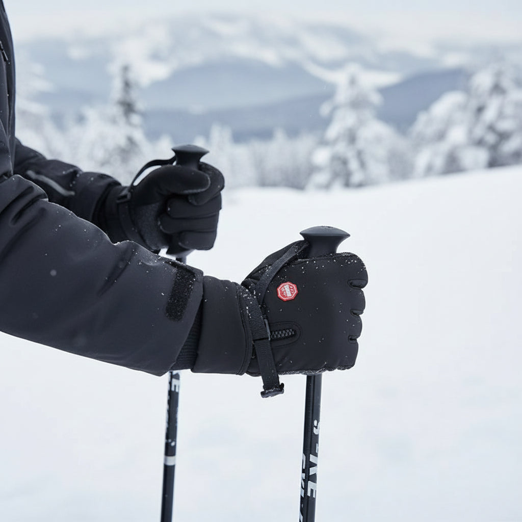 Luvas de Inverno Impermeáveis para Esqui e Tempo Frio