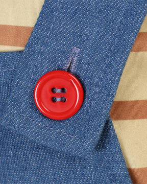 Women’s Striped Shirt and Blue Overall Costume