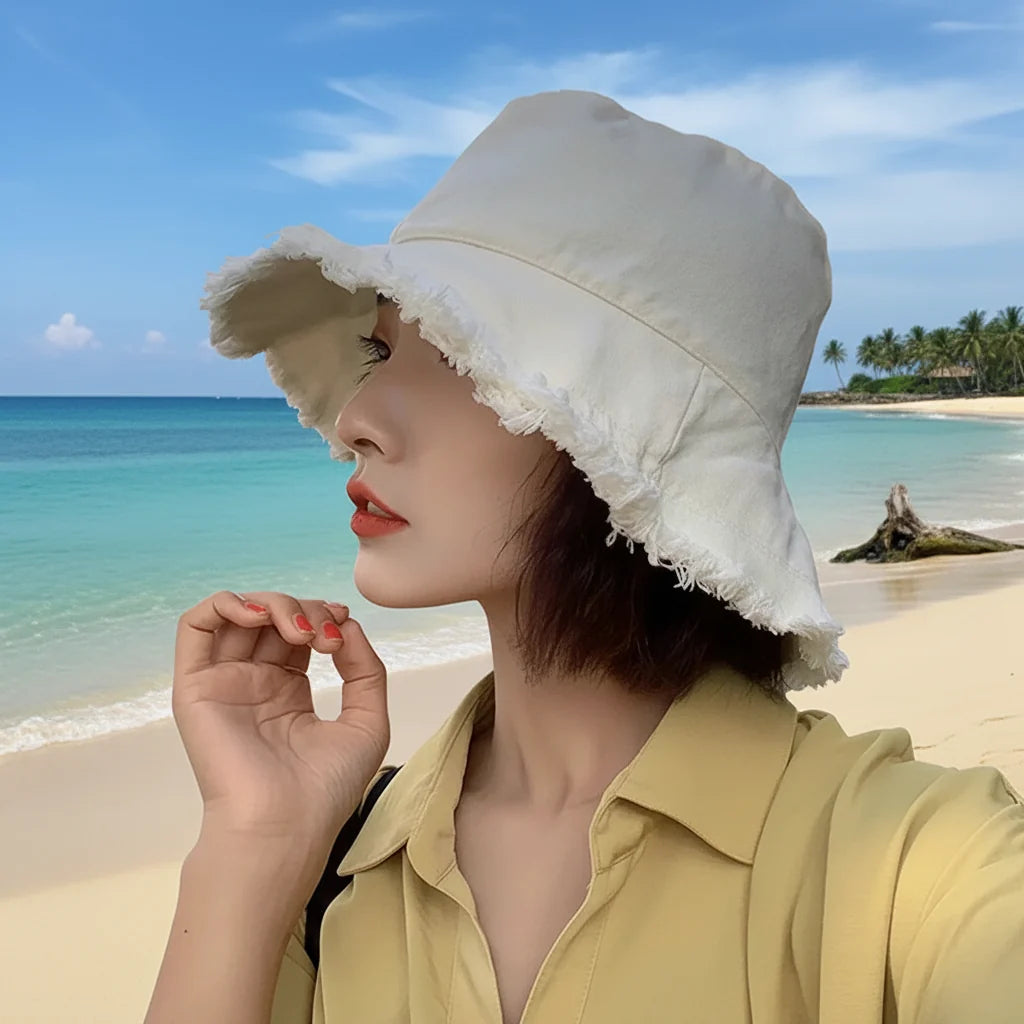 Chapéu Bucket Feminino Estilo Pescador | Chapéu de Sol