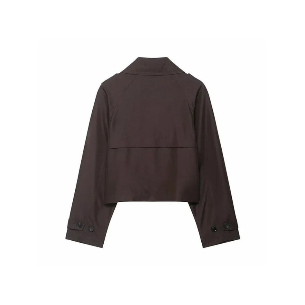 Trench Coat Cropped Feminino Curto | Casacos