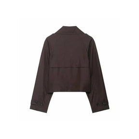 Trench Coat Cropped Feminino Curto | Casacos