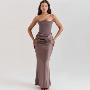 Vestido Formal Feminino com Corset Elegante | Vestido de Festa