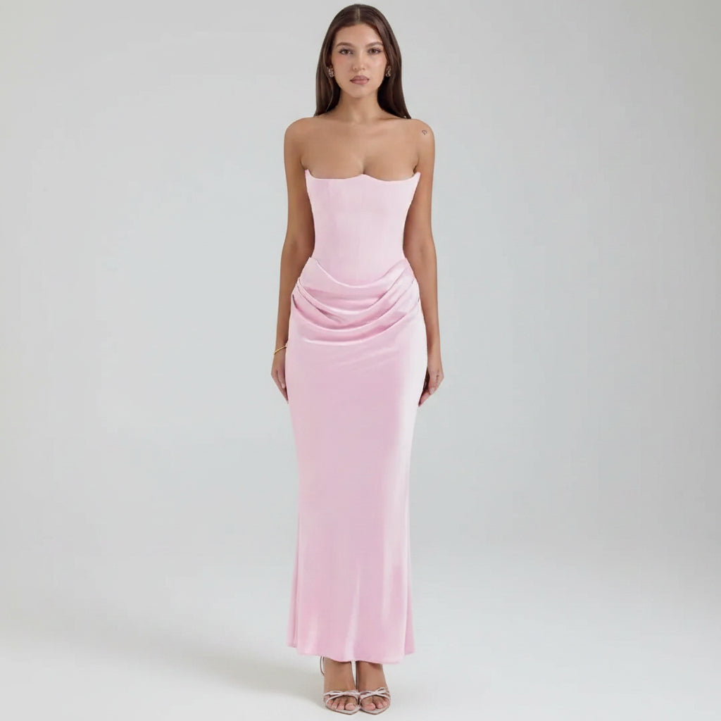 Vestido de Festa Feminino com Corset