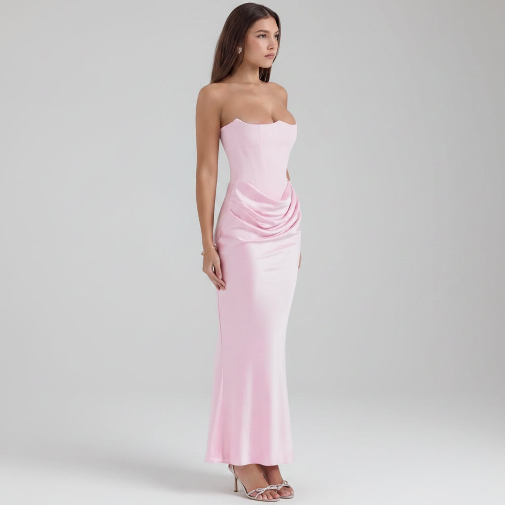 Vestido de Festa Feminino com Corset