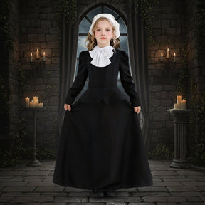 Women's Halloween Costumes Long Sleeve Dress Victorian Gothic Design