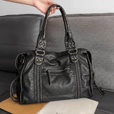 Bolsa feminina grande estilo retrô com alça ajustável