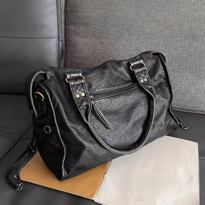 Bolsa feminina grande estilo retrô com alça ajustável