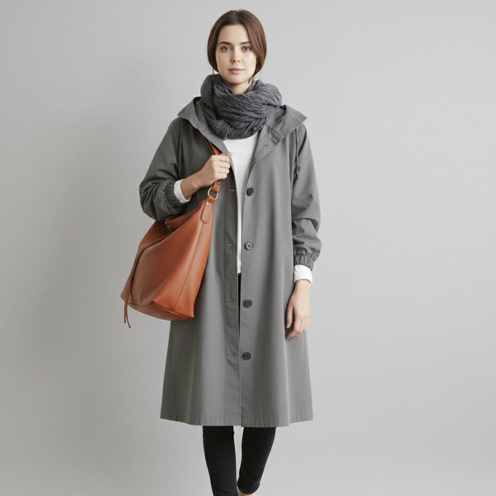 Trench Coat Feminino Impermeável | Casaco de Inverno