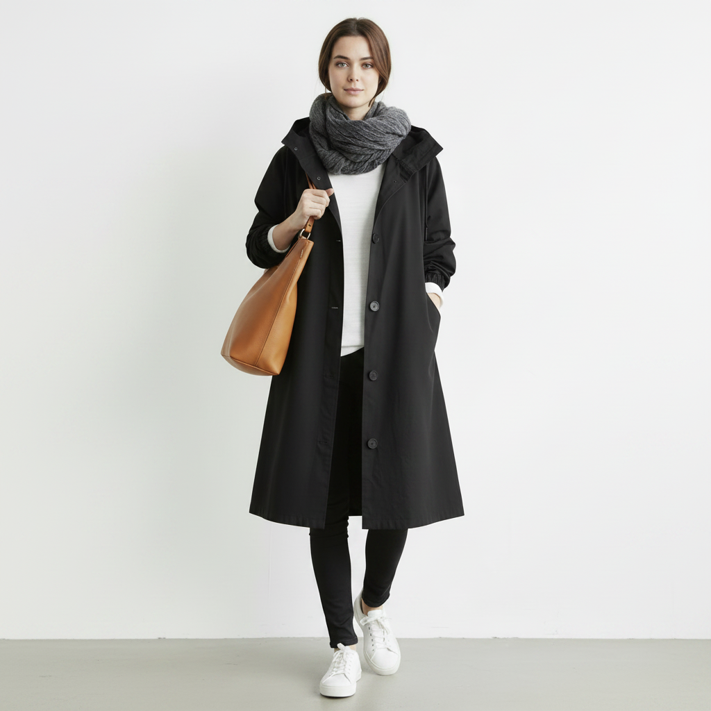 Trench Coat Feminino Impermeável | Casaco de Inverno