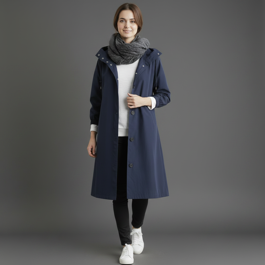 Trench Coat Feminino Impermeável | Casaco de Inverno