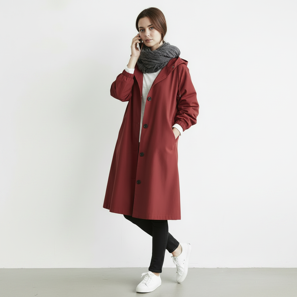 Trench Coat Feminino Impermeável | Casaco de Inverno