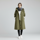 Trench Coat Feminino Impermeável | Casaco de Inverno