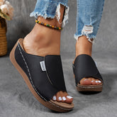 Damskie sandały espadryle na koturnie | Sandały