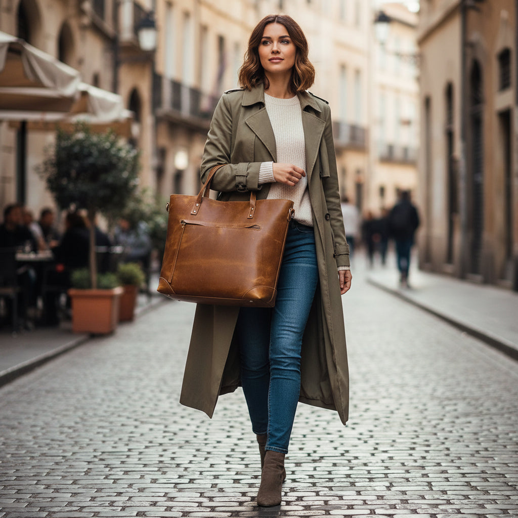 Bolsa Tote Feminina Grande com Zíper
