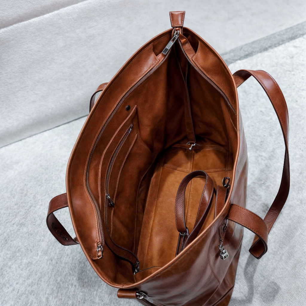 Bolsa Tote Feminina Grande com Zíper
