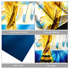 Capa de torcedor da Argentina para a Copa do Mundo bandeira estandarte futebol