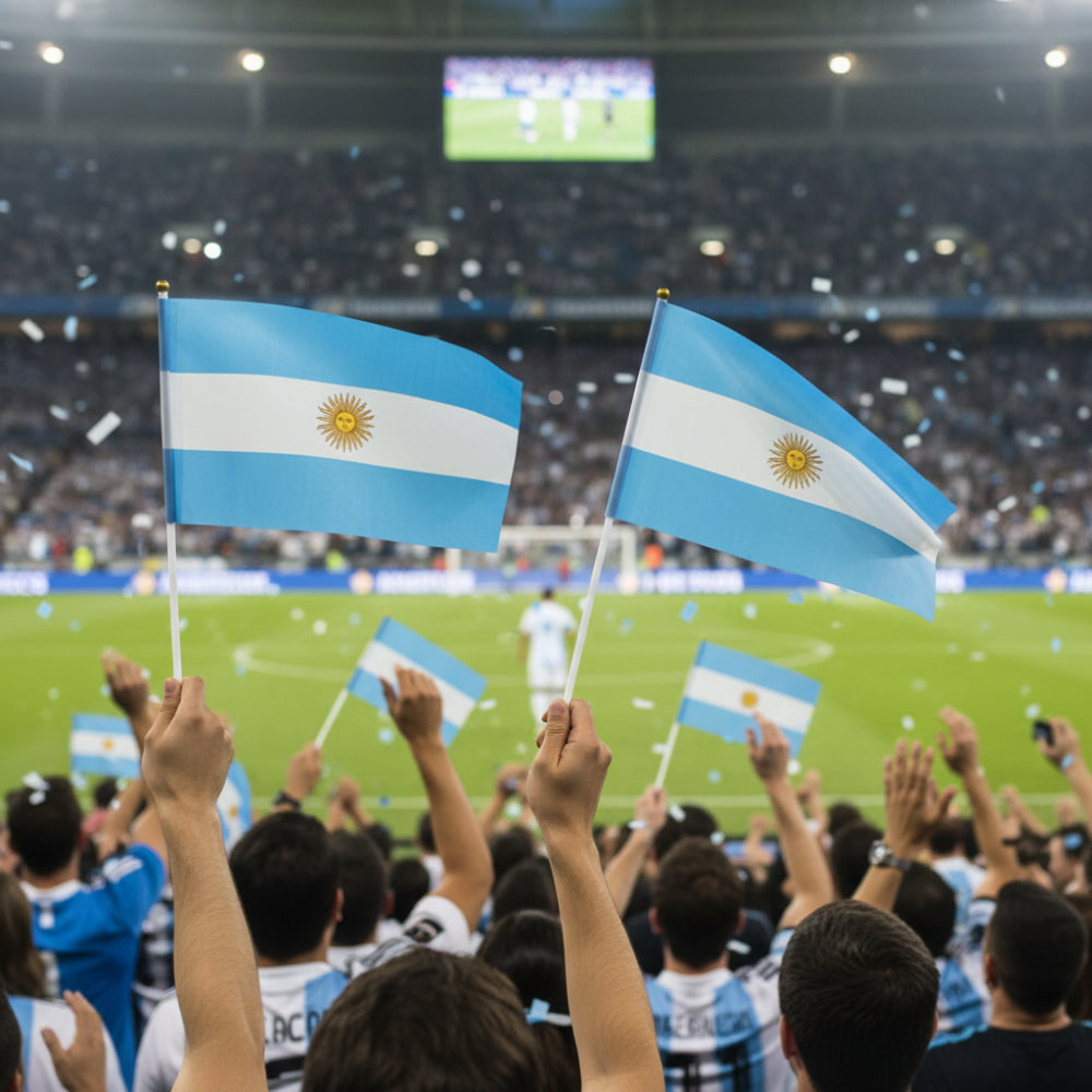 Miniatura da Bandeira Nacional da Argentina da Copa do Mundo