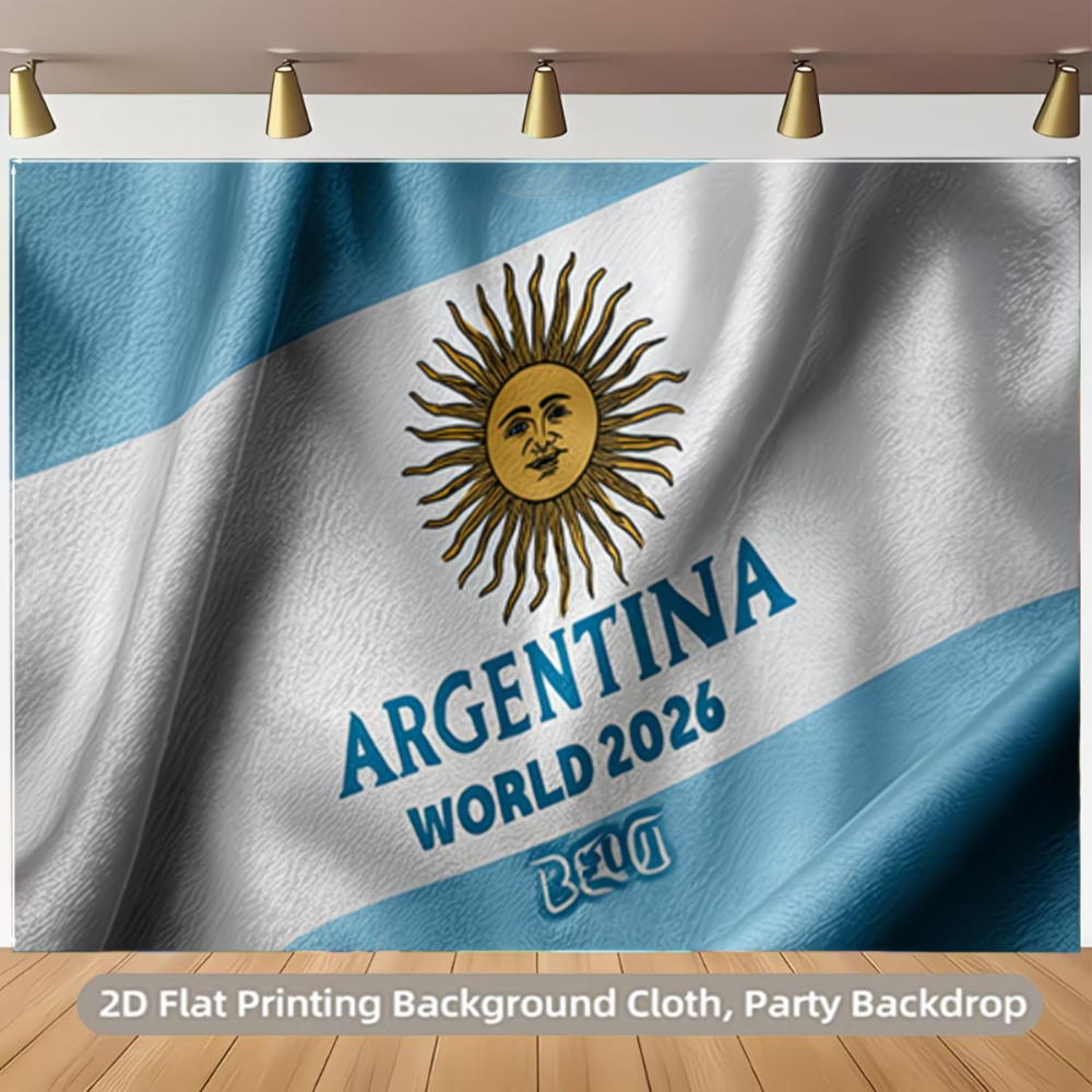 Banner de Decoração de Parede da Copa do Mundo com a Bandeira da Argentina