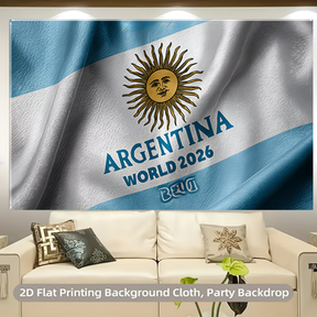 Banner de Decoração de Parede da Copa do Mundo com a Bandeira da Argentina