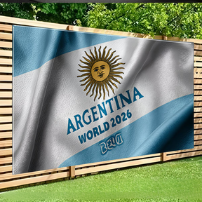 Banner de Decoração de Parede da Copa do Mundo com a Bandeira da Argentina