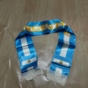 Cachecol de Futebol da Argentina da Copa do Mundo Dupla Face Cachecol Esportivo