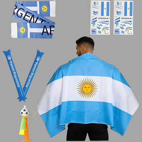 Cachicol de Futebol da Argentina da Copa do Mundo e Bastões Infláveis