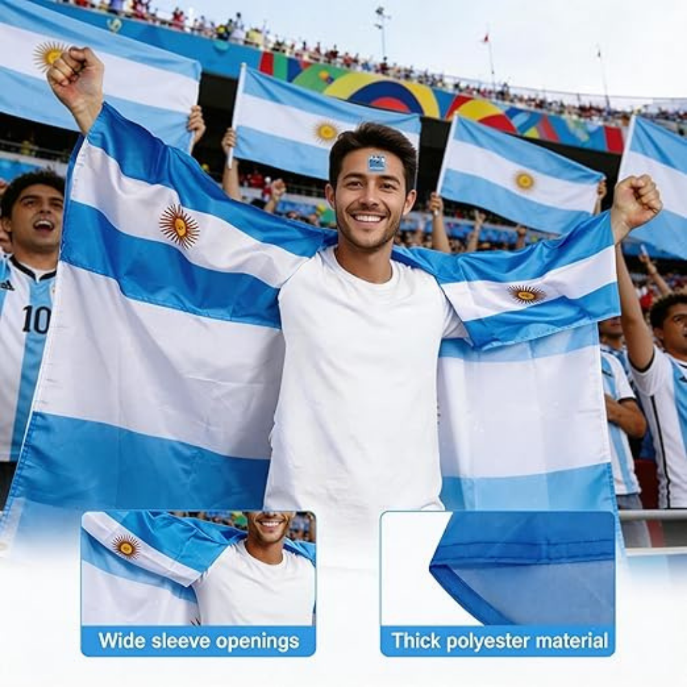 Cachicol de Futebol da Argentina da Copa do Mundo e Bastões Infláveis