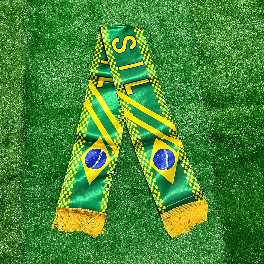 Cachecol de Franja da Copa do Mundo do Brasil Cachecol do Brasil