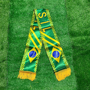 Cachecol de Franja da Copa do Mundo do Brasil Cachecol do Brasil