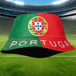 Chapéu Bucket de Copa do Mundo Reversível de Tela Dobrável